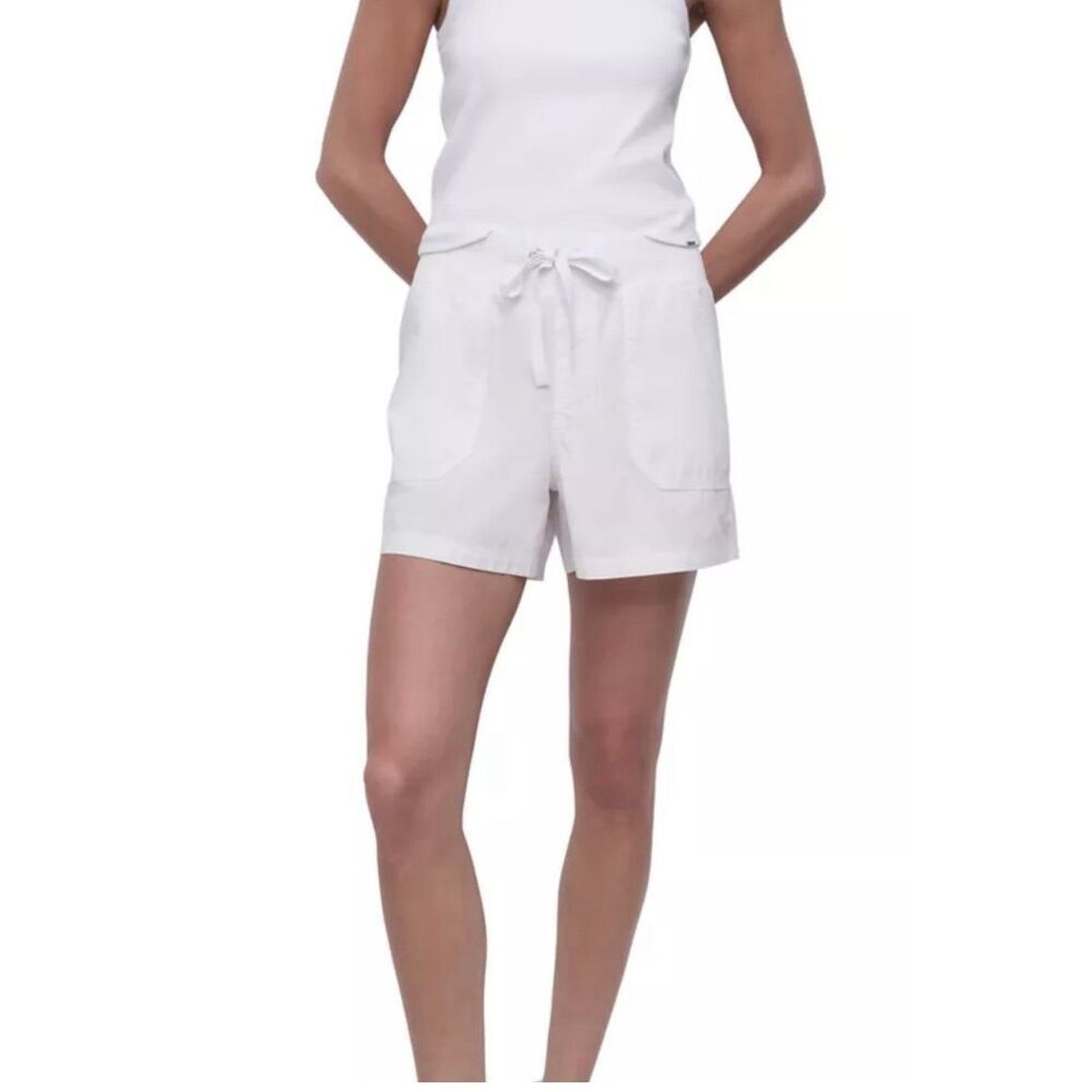 #982.DKNY Sport Ivy Cotton Twill Rib-Waistband Cargo Shorts - Picture 2 of 6